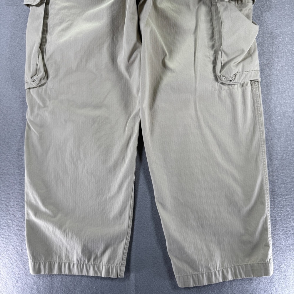 Vintage Gap Cargo Pants Men 36x30 Beige Straight Wide Leg Heavyweight Trendy 90s - Picture 11 of 15